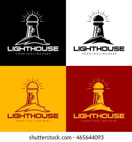 Lighthouse logo design template