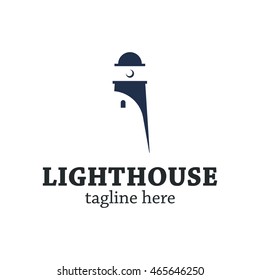 Lighthouse logo design template