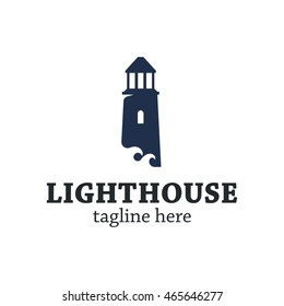 Lighthouse logo design template