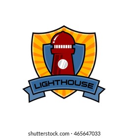 Lighthouse logo design template