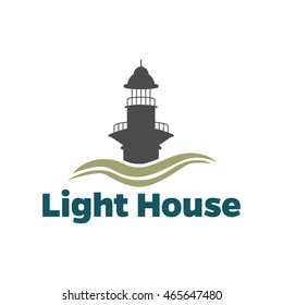 Lighthouse logo design template
