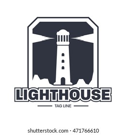 Lighthouse logo design template