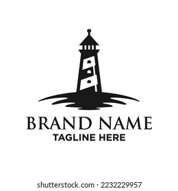 Lighthouse Logo Design Template Inspiration, Vector Illustration.