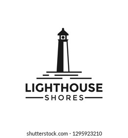 Lighthouse logo design template vector illustration vector