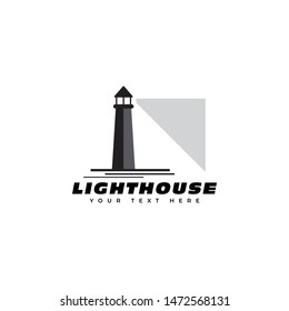 Lighthouse logo design template vector isolated illustration