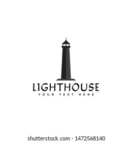 Lighthouse logo design template vector isolated illustration
