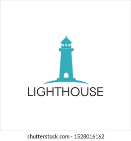 Lighthouse logo design template vector