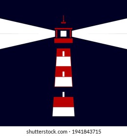 Lighthouse logo design. Vector illustration