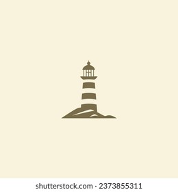 Lighthouse logo design vector illustration