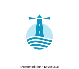 Lighthouse logo icon 