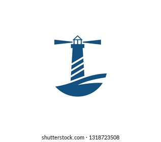 Lighthouse logo icon 