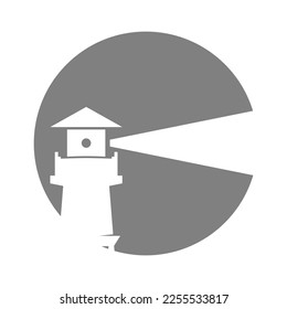 Lighthouse logo icon design illustration