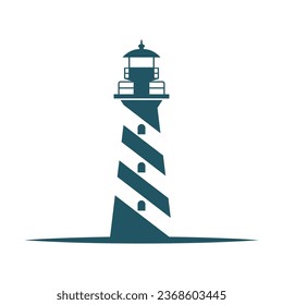 Lighthouse logo icon design illustration
