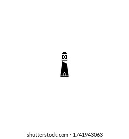 lighthouse logo icon design with simple line art style