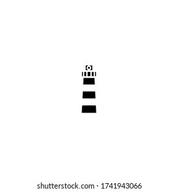 lighthouse logo icon design with simple line art style