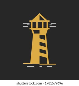 Lighthouse logo. Icon design. Template elements