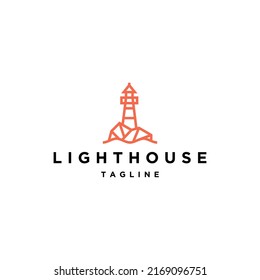 Lighthouse logo icon design template