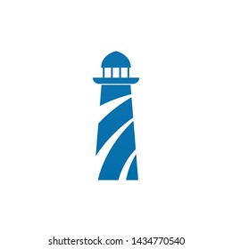 lighthouse logo icon design vector template