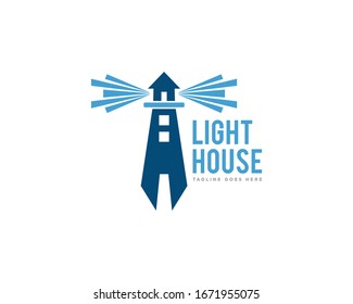 Lighthouse Logo Icon Design Vector