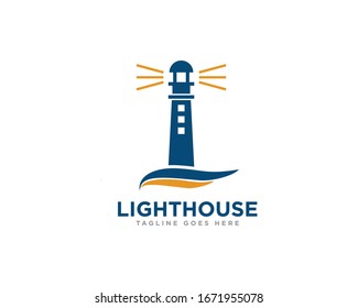 Lighthouse Logo Icon Design Vector