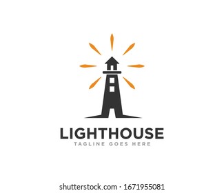 Lighthouse Logo Icon Design Vector