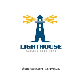 Lighthouse Logo Icon Design Vector