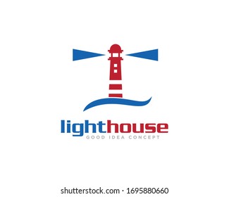 Lighthouse Logo Icon Design Vector