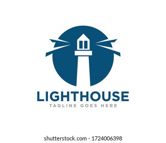 Lighthouse Logo Icon Design Vector
