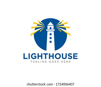 Lighthouse Logo Icon Design Vector