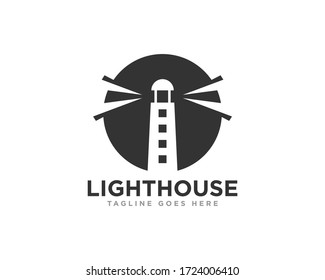 Lighthouse Logo Icon Design Vector