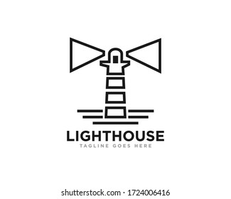Lighthouse Logo Icon Design Vector