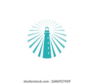 Lighthouse logo icon design vector