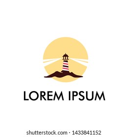 lighthouse logo icon for security company