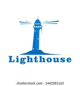 lighthouse logo and icon template