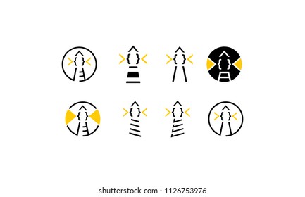 lighthouse logo icon vector
