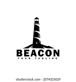 lighthouse logo  icon and vector