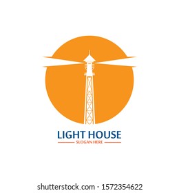 Lighthouse logo icon vector template