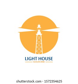 Lighthouse logo icon vector template
