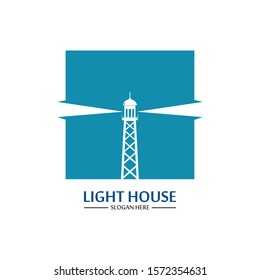 Lighthouse logo icon vector template