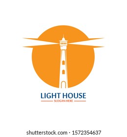 Lighthouse logo icon vector template