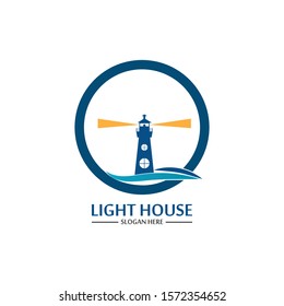 Lighthouse logo icon vector template