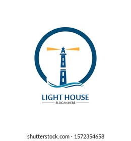 Lighthouse logo icon vector template