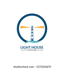 Lighthouse logo icon vector template