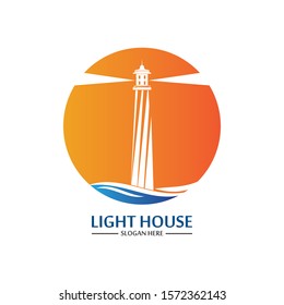 Lighthouse logo icon vector template