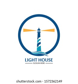 Lighthouse logo icon vector template