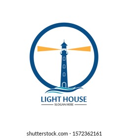 Lighthouse logo icon vector template