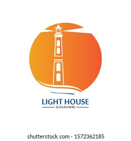 Lighthouse logo icon vector template