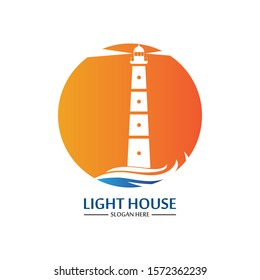 Lighthouse logo icon vector template