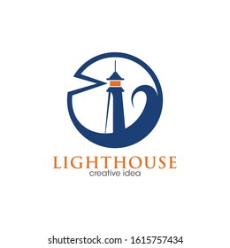 Lighthouse Logo and Icon Vector Template