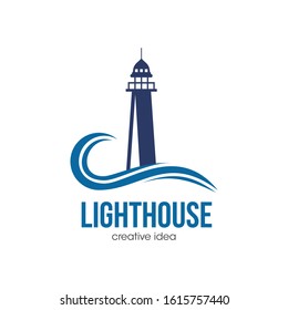 Lighthouse Logo and Icon Vector Template